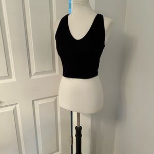 Urban Outfitters Black V Neck Tank Crop Top